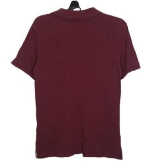Burberry Brit Burgundy Honeycomb Knit Polo tshirt - Picture 11 of 11